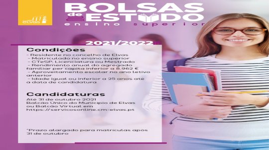 Candidatura a Bolsas de Estudo para o Ensino Superior