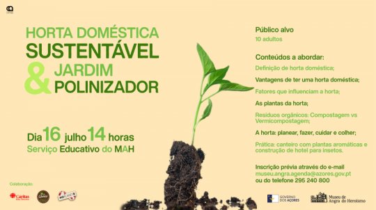 Horta Doméstica Sustentátel e Jardim Polinizador