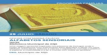 Atelier 'Alfabetos Sensoriais' com Marina Palácio