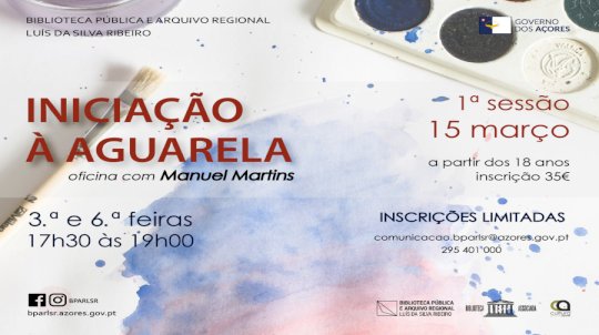 Workshop de Iniciação à Aguarela, com Manuel Martins