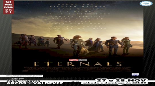 Exibição do filme 'Eternos'