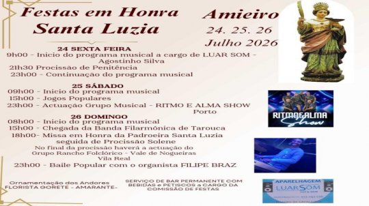 Festas em Honra de Santa Lúzia - Amieiro