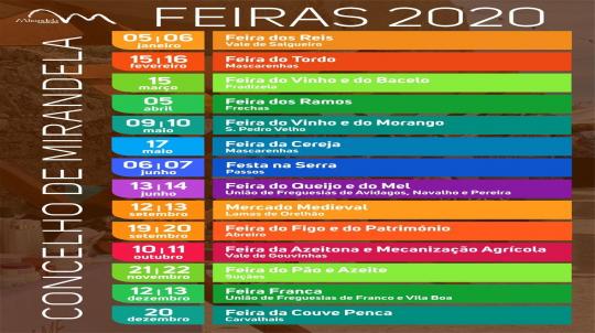 Calendário de Feiras 2020