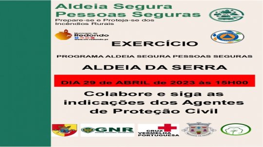 Exercício 'Aldeia Segura - Pessoas Seguras'