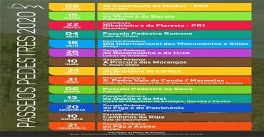 Calendário de Percursos Pedestres 2020