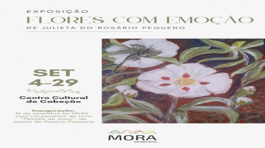 Exposição 'Flores com Emoção', de Julieta do Rosário Pequeno