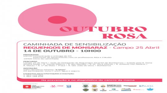 Outubro Rosa | Caminhada de Sensibilização Cancro da Mama