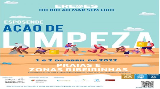 Ação de Limpeza | 1 e 2 abril | Praias e Zonas Ribeirinhas