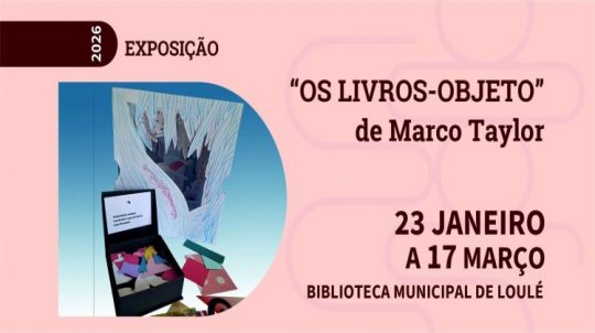 Exposição 'Os livros-objeto' de Marco Taylor