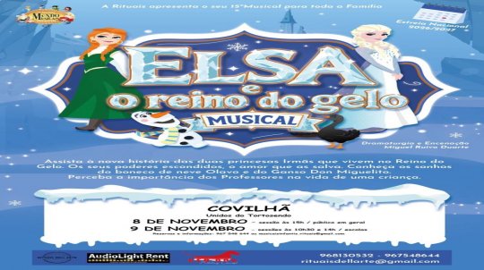 musical ELSA E O REINO DO GELO na COVILHÃ