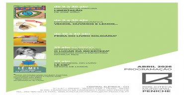 Biblioteca Municipal | Programação ABRIL 2026