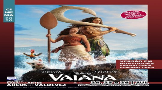 Exibição do filme 'Vaiana'