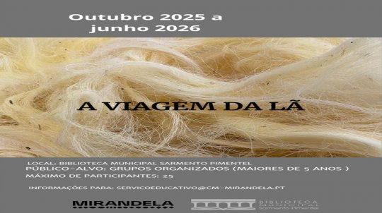 A Viagem da Lã continua... mas para onde? | Biblioteca Municipal Sarmento Pimentel