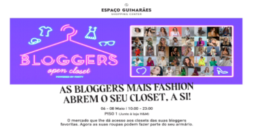 ESPAÇO GUIMARÃES RECEBE PRIMEIRA EDIÇÃO DO BLOGGERS OPEN CLOSET POWERED BY FINITY